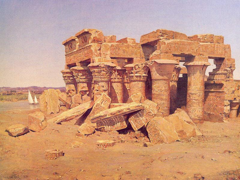 Palmer, Walter Launt The Egyptian Temple of Kom-Ombo China oil painting art